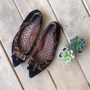 Sam Edelman Pointed Toe Cheetah Flats